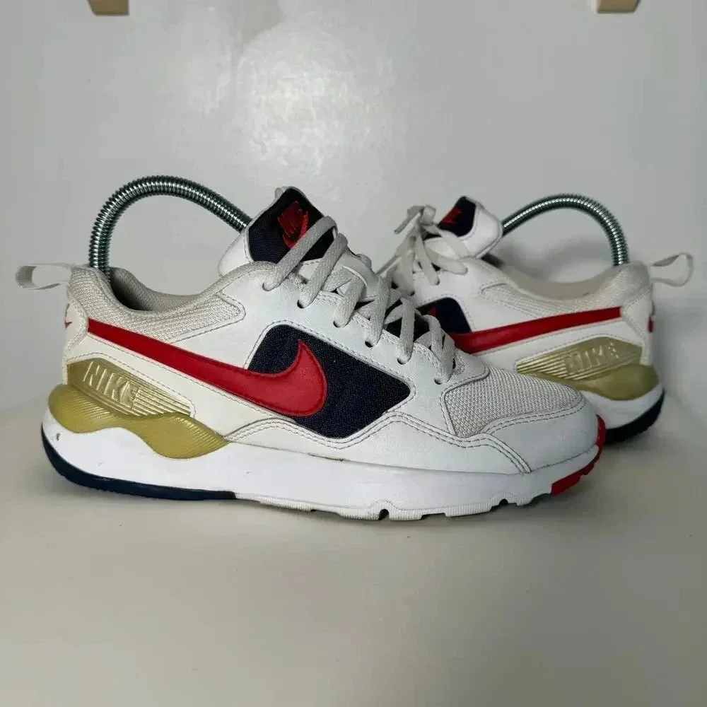 Nike‎ Air Zoom Pegasus 92 USA Olympic Sneakers white, red, gold, navy sz 5.5y